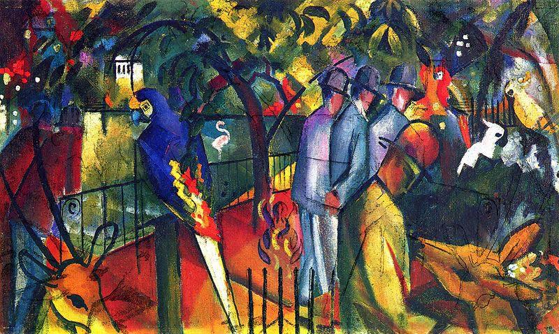 August Macke Zoologischer Garten (I) oil painting image